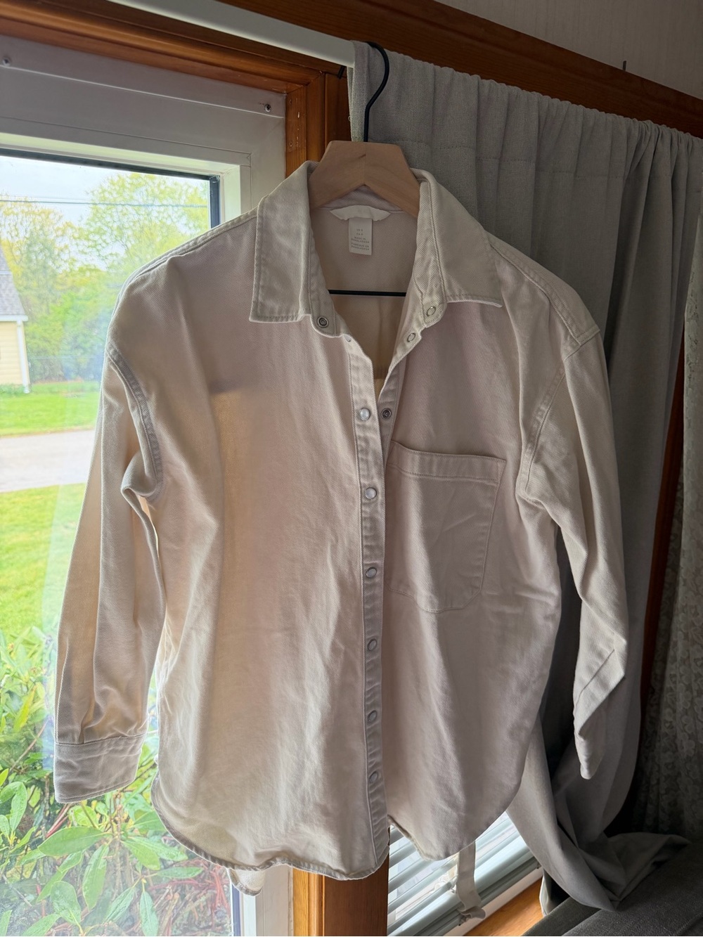 H&M Cream Button-Down Shirt